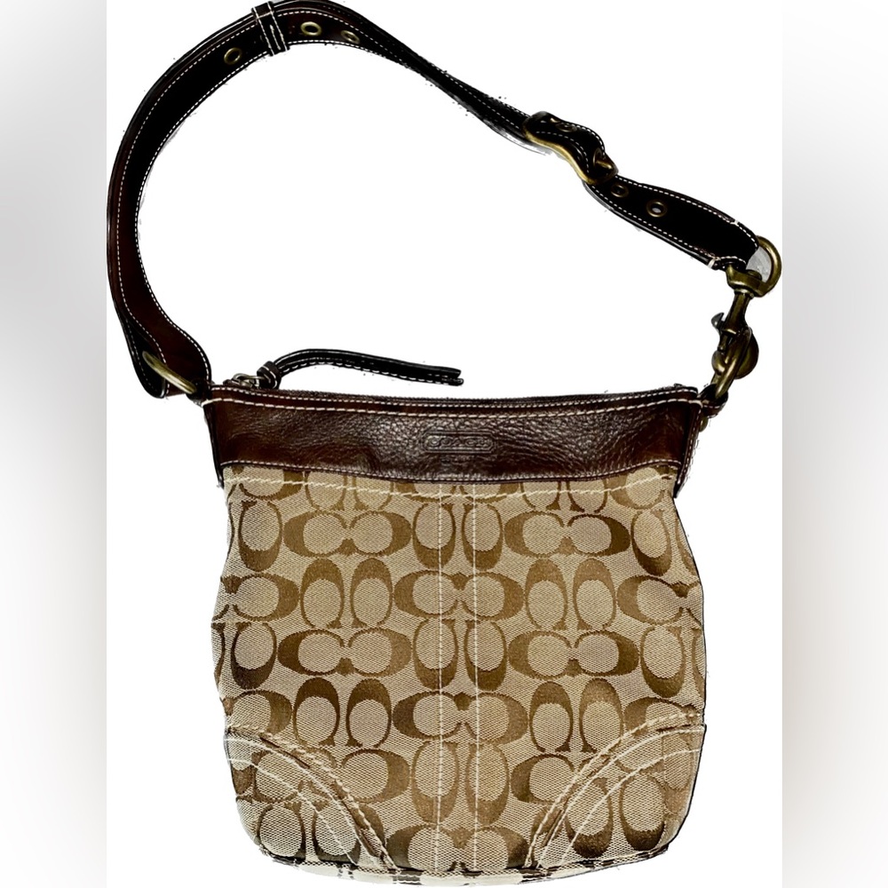 Vintage Brown Coach Shoulder Bag